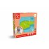 Пъзел с кубчета, Hape, Ферма, 9 части