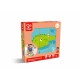 Пъзел с кубчета, Hape, Ферма, 9 части