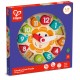 Образователна играчка, Hape, Дървен пъзел и часовник