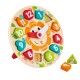 Образователна играчка, Hape, Дървен пъзел и часовник