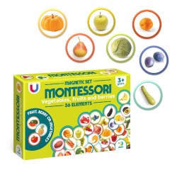 Магнитна игра Монтесори - Плодове и зеленчуци