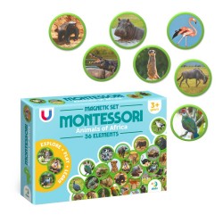 Магнитна игра Монтесори - Животните на Африка