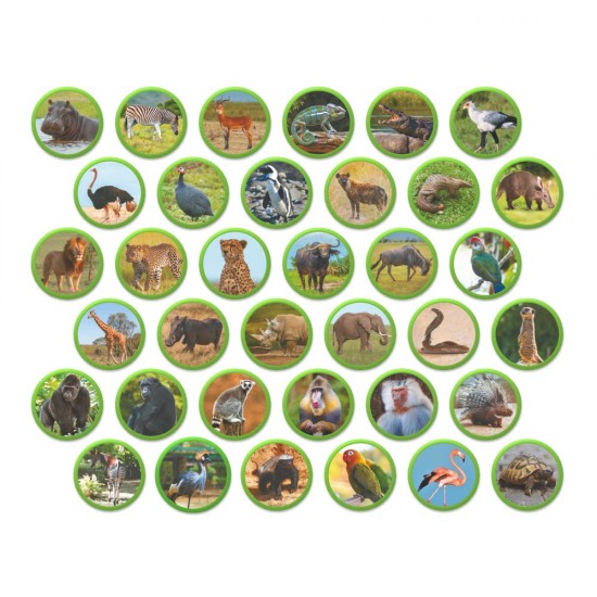 Магнитна игра Монтесори - Животните на Африка