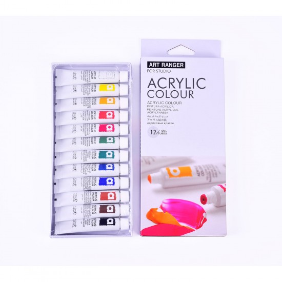 Акрилни бои 12 цвята по 12 мл.