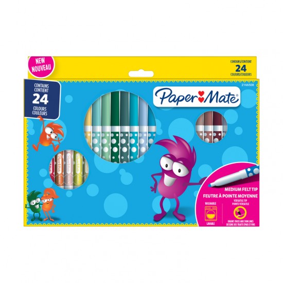 Флумастери Papermate Kids Colouring 24 цвята