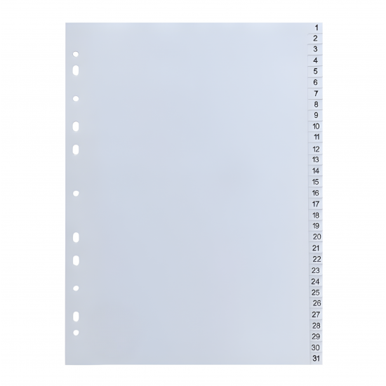 Разделител Office point пластик 1-31 А4
