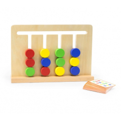 Пъзел игра за сортиране на цветове и геометрични фигури