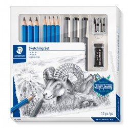 Комплект моливи и тънкописци Staedtler Lumograph Sketching