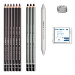 Комплект моливи Staedtler Lumograph Charcoal