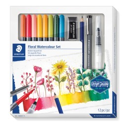 Комплект за рисуване Staedtler Design Journey Floral Watercolour