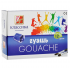 Темперни бои гваш Луч Клаcсика, 12 цвята, в бурканчета