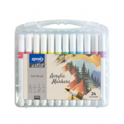 Акрилни маркери Artist Soft Brush 24 цвята