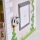 Къща за кукли с LED светлина. Дървен комплект, Hape, 18 части