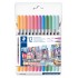 Флумастeри Staedtler 3200, двувърхи, 12 цвята, ПАСТЕЛНИ