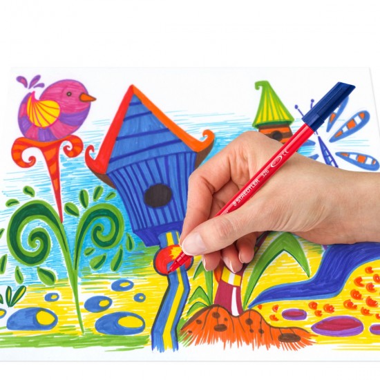 Флумастери Staedtler Noris 326, 10 цвята