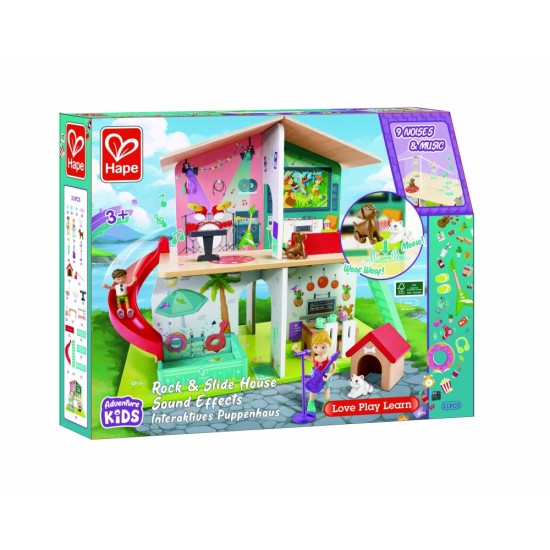 Дървена музикална къща, Hape, С обзавеждане, 31 части