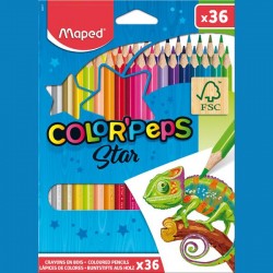 Моливи Maped Color Peps Star - 36 цвята