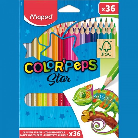 Моливи Maped Color Peps Star - 36 цвята