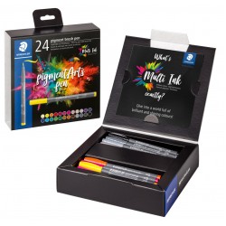 Флумастери Staedtler Pigment Brush 371, 24 цвята