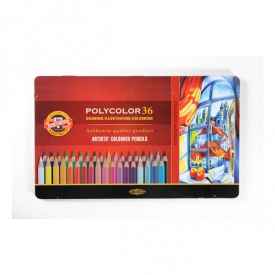 Моливи KOH-I-NOR POLYCOLOR - 36 цвята, професионални