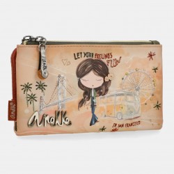 Портмоне Anekke Peace & Love camel