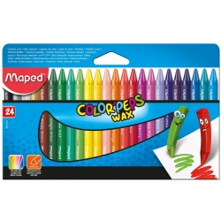 Пастели  восъчни Maped Color Peps, 24 цвята