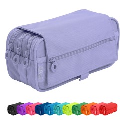 Несесер 3 ципа OfBox Colorine Triple асорти 