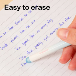 Химикалка Deli erasable EG660-BL, с грип, 0.5 мм, синя Изтриваема