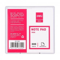 Кубче бяло Deli Daily E7600 в PVC поставка