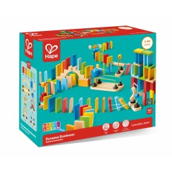 Домино Дървен комплект, Hape, 107 части