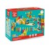 Домино Дървен комплект, Hape, 107 части