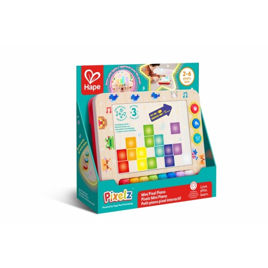 Интерактивна играчка, Hape, Pixelz, Мини пиано