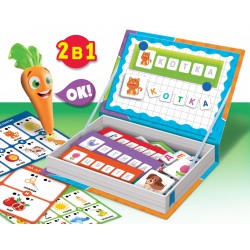 Образователна интерактивна игра, Lisciani, Carotina, Букви и думи 2 в 1