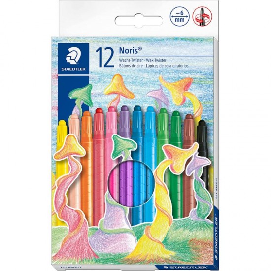 Пастели Staedtler Noris Club Twister 221, 12 цвята