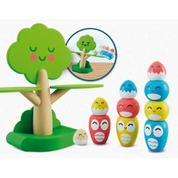 Дървена балансираща игра Montessori Baby Wood Happy Birds