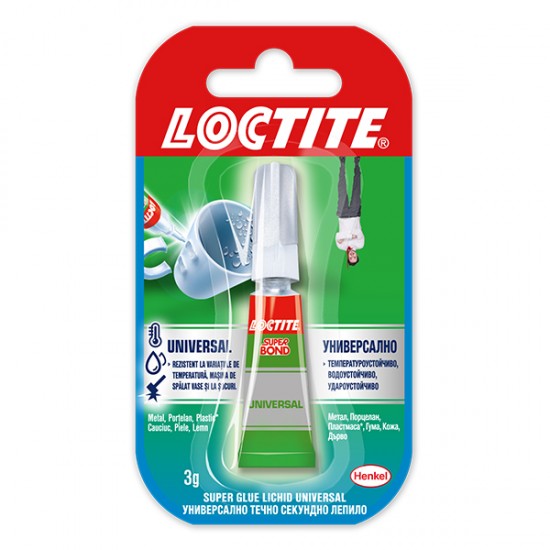 Лепило Loctite Super Bond Universal Моментно 3 g