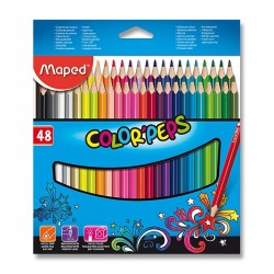 Триъгълни цветни моливи Maped Color Peps Star - 48 цвята
