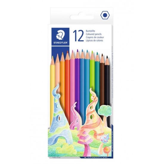 Комплект цветни моливи STAEDTLER, 12 цвята