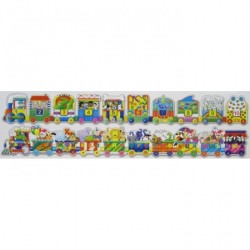 Пъзел - влак с азбука и цифри