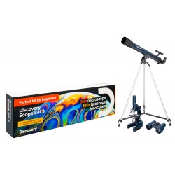 Комплект Levenhuk Discovery Scope 3 с книга