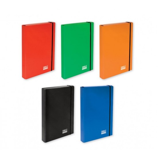 Кутия с ластик Single Colour 230х315х40 мм