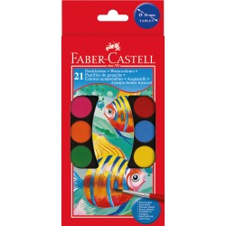 Бои акварелни  21 цвята - Faber Castell