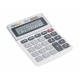 Калкулатор Deli Easy E1217, настолен, 12 dgt, бял