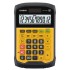 Калкулатор CASIO WM-320MT, настолен, водоустойчив, 12 dgt, 169х109х33.4 мм, гумен панел, жълт