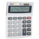 Калкулатор Deli Easy E1217, настолен, 12 dgt, бял