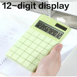 Калкулатор Deli LonGreen EM412, настолен, 12 dgt, 165х103х16 мм, зелен