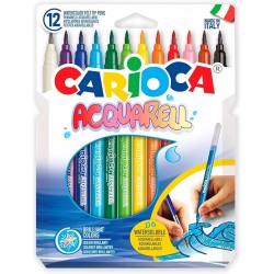 Carioca Флумастери Acquarell 12 цвята