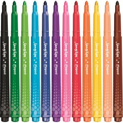 Флумастери Maped Color Peps - Long Life, 12 цвята