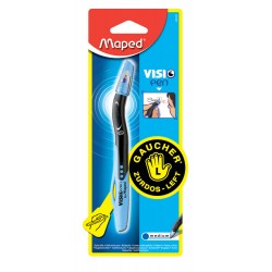 Химикалка за лява ръка Maped - Visio, 1.0 mm, синя