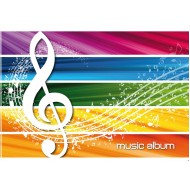 Тетрадка, нотна A5 20л., офсет, меки корици